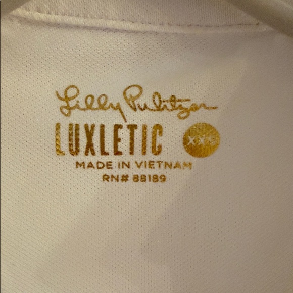 Lilly Pulitzer White Sleeveless Collared Tank top XXS - Picture 2 of 4